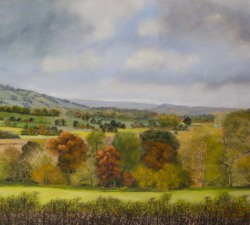 Towards the Kerry Gap : An original pastel by landscape artist Sue Thomas