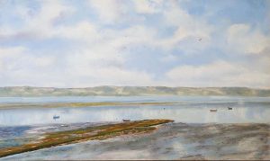 All is Calm : An original pastel by landscape artist Sue Thomas