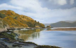 Lakeside Retreat : An original pastel by landscape artist Sue Thomas