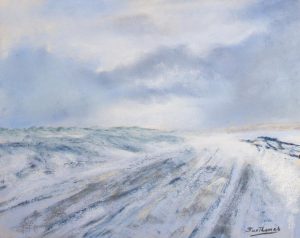 pastel landscape by Sue Thomas